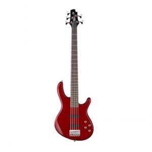 Cort Action Bass V Plus TR 5 String Trans Red Electric Bass Guitar